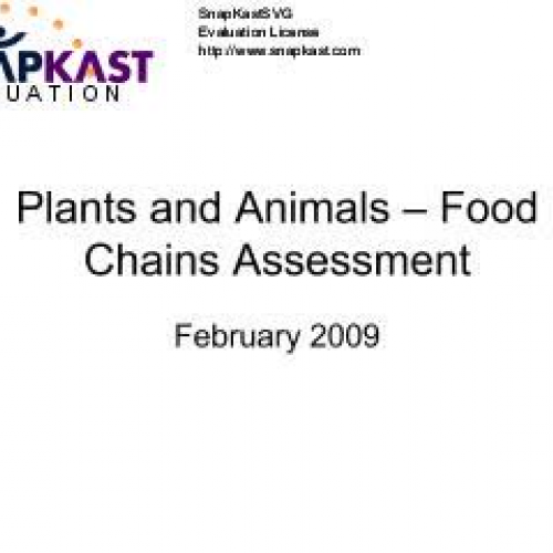food chain assessment