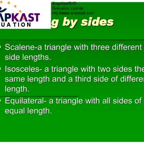 Classify Triangles