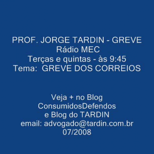 DIREITO DO CONSUMIDOR GREVE