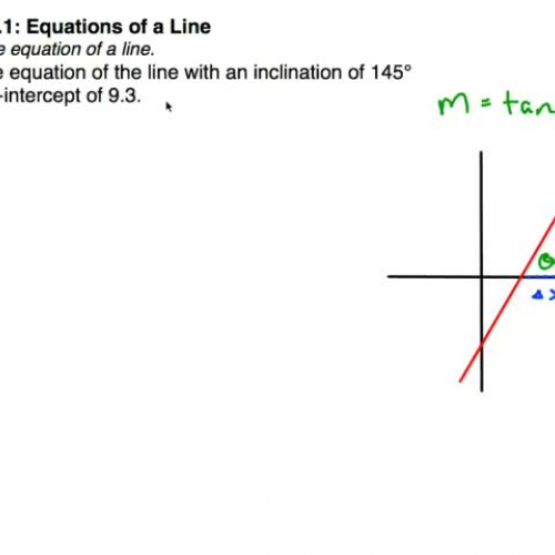 PC Cast 19 Tangent and Line Equations