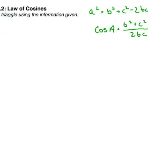 PC Cast 22 Law of Cosines