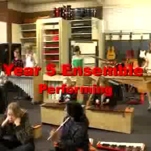 Year 5 Ensemble Performe Un Poco de Cinco