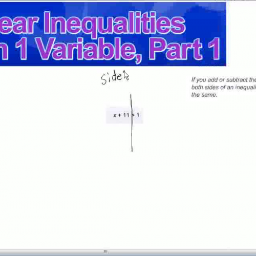 linear inequalities part 1