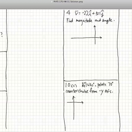 PHYS 170 HW 01 Solution