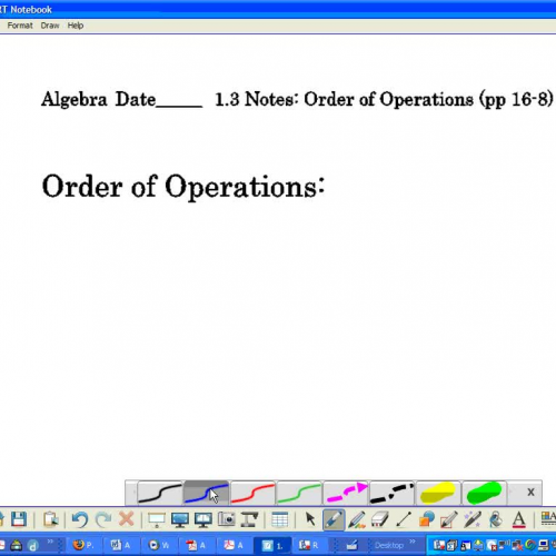 Grip Algebra 1.3 Notes