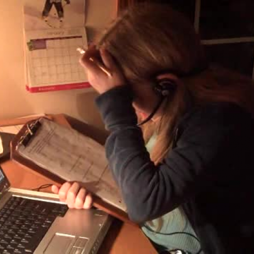 Sarah - Bella Collaborating on Homework