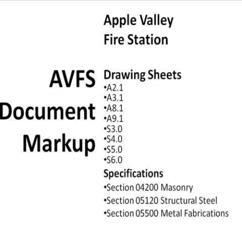 AVFS Exterior Shell Masonry Spreadsheet Repor