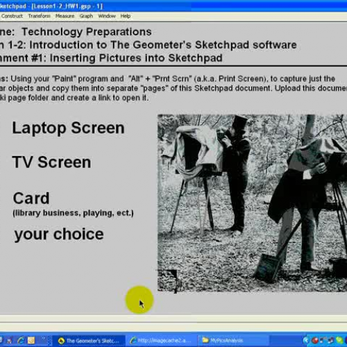 Inserting Images into Sketchpad