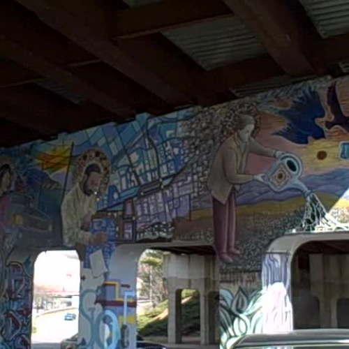 Ripp and Billingsley go to the mural 