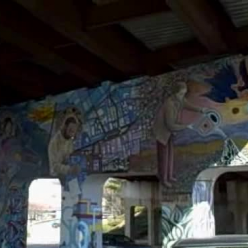 Ripp and Billingsley go to the mural 