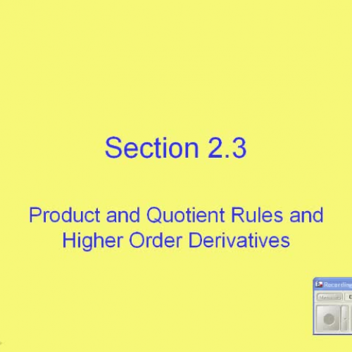 Section 2.3 pp 1-2