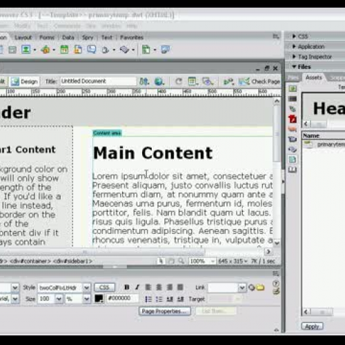 Dreamweaver CS3 rollover navigation menu