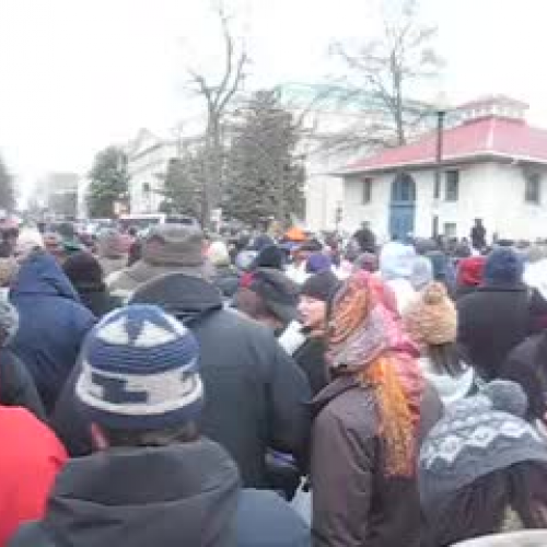 Crowd Leaving Inauguration