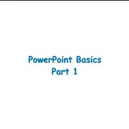 PowerPoint Basics 1