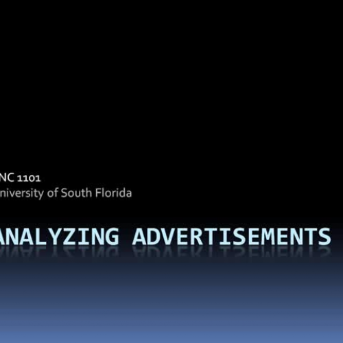 Analyzing Advertisements Project Description