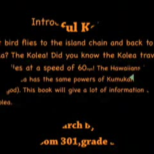 The Wonderful Kolea by Jack