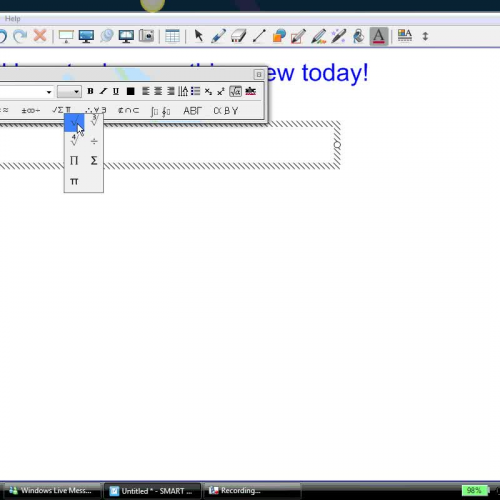 Square Root in Notebook 10