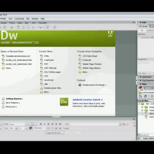 Dreamweaver CS3 Template width