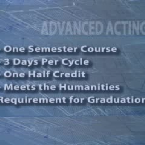 Advanced Acting