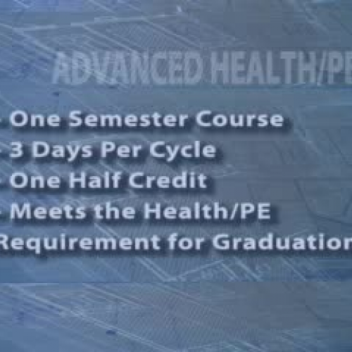 Advanced Health and PE
