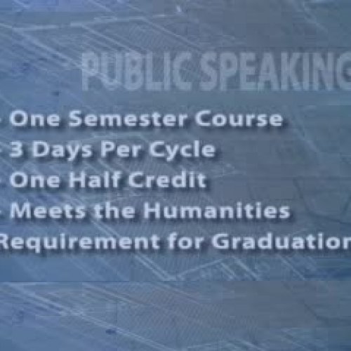 Public Speaking
