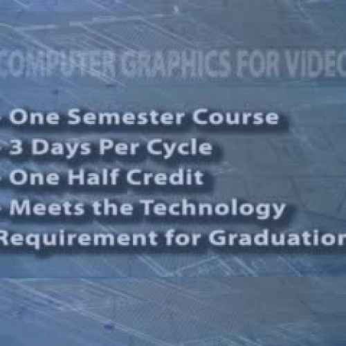 Computer Graphics for Video