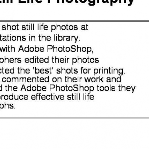 07 Still Life Photography Exhibit