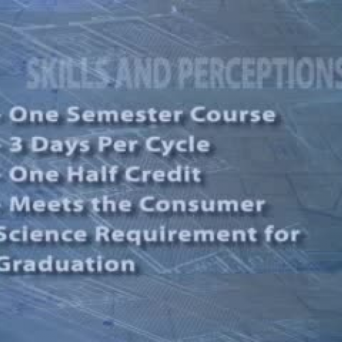 Skills and Perceptions