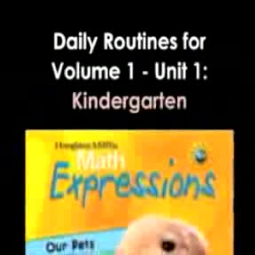 The Money Routine - Kindergarden