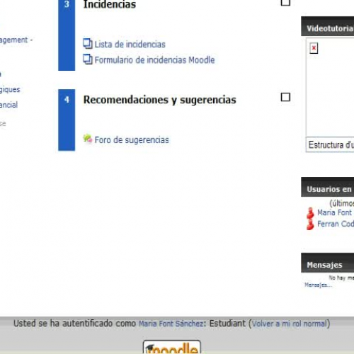 Bloque Usuarios en linea