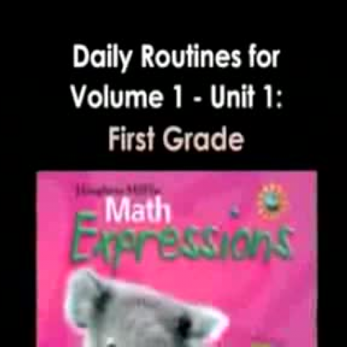 The Money Routine - First Grade