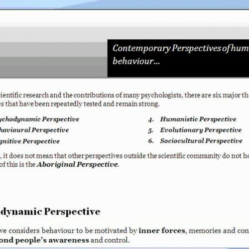 Psych 20 02 03 Six Theoretical Perspectives