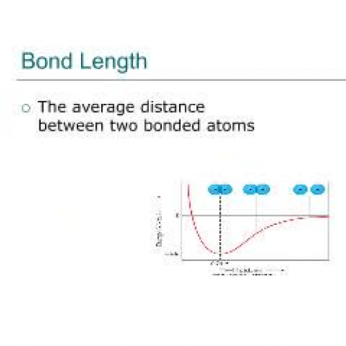Bond Length and Bond Energy