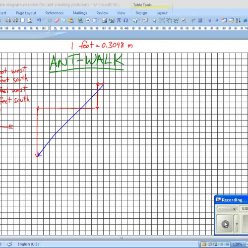 PHY 40S - Ant-walk solution Part 1