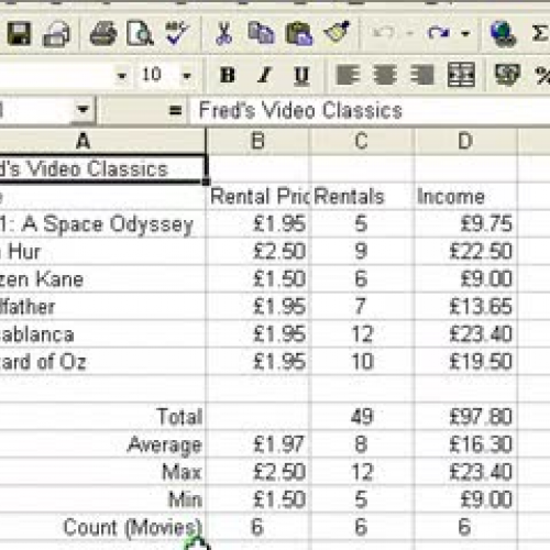 Excel for beginners part 6