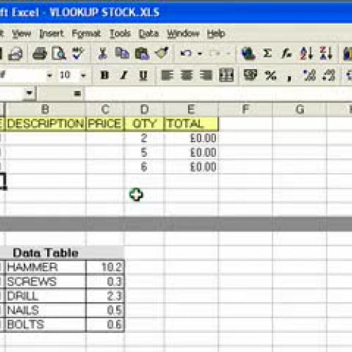 Excel for beginners vlookup 1