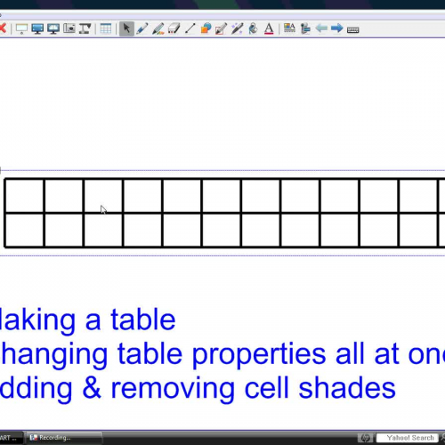 Smart Boards_Smart Notebook_Making a Table