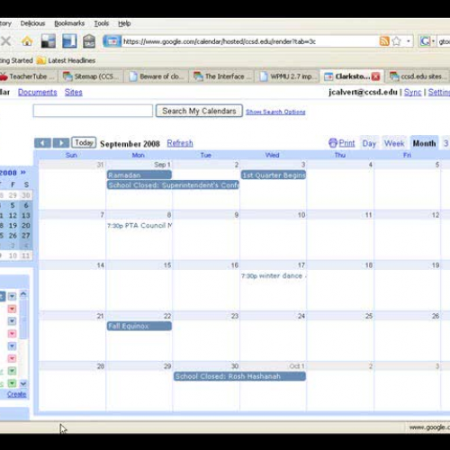 Adding a Google Calendar Event