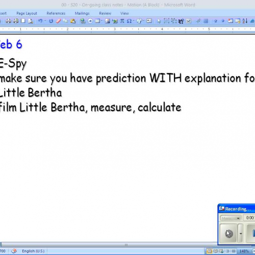 SCI 20F - Class notes - Feb 6 09