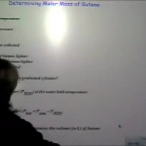 Molar Mass of Butane Part 2
