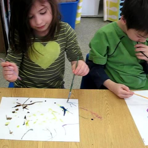 Kindergarten Air Painting