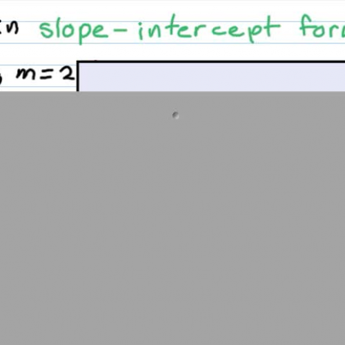 Point-Slope form to Slope-Intercept Form