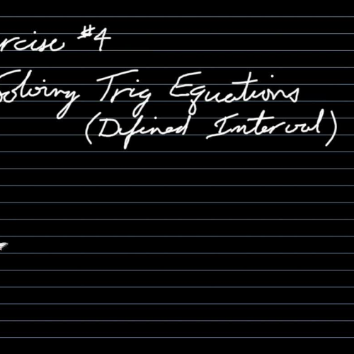 Solving Trig Equations