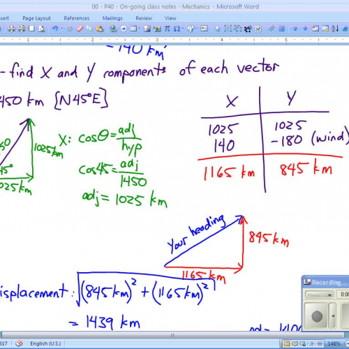 PHY 40S - Class notes - Feb 10 09