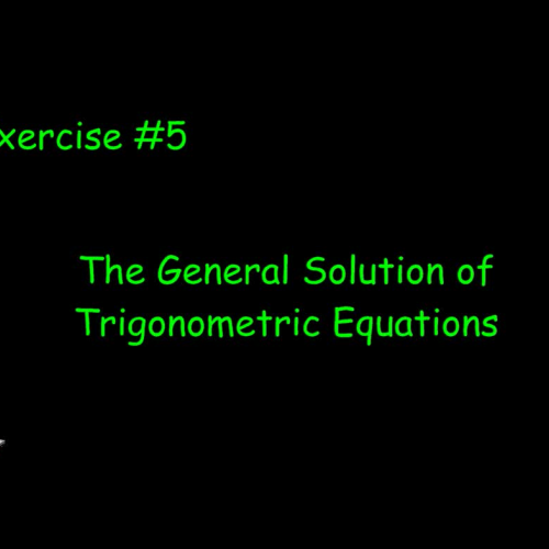 General Solution to Trig Equations
