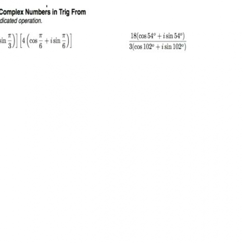 PC Cast 23 Operations with Complex Numbers