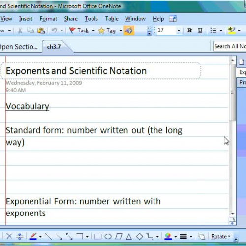 Exponents and Scientific Notation