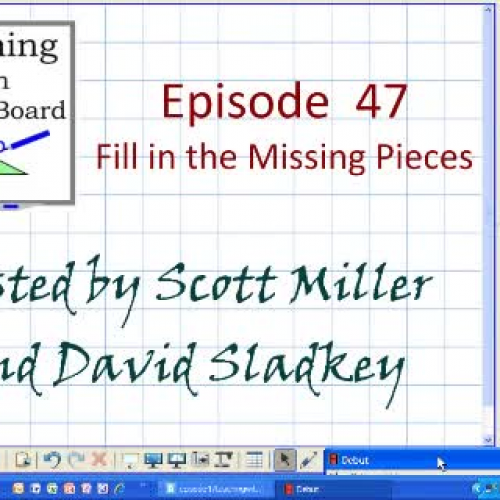 Fill in the Missing Pieces Using Smartboard  