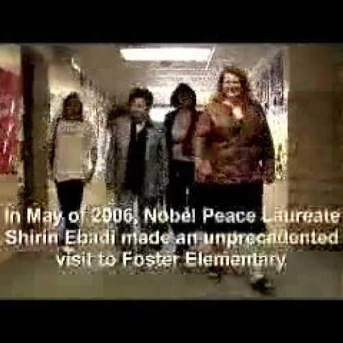 PeaceJam - Shirin Ebadi Visits Foster Element