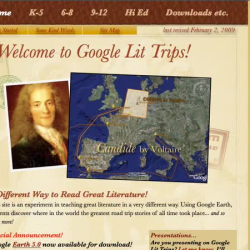 Accessing Google Lit Trips